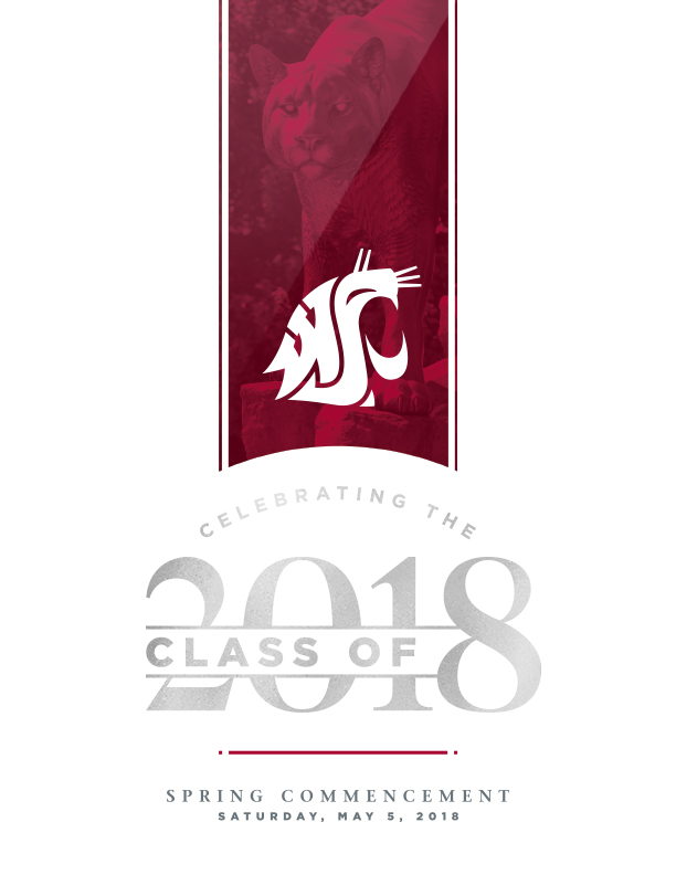 Commencement program cover.