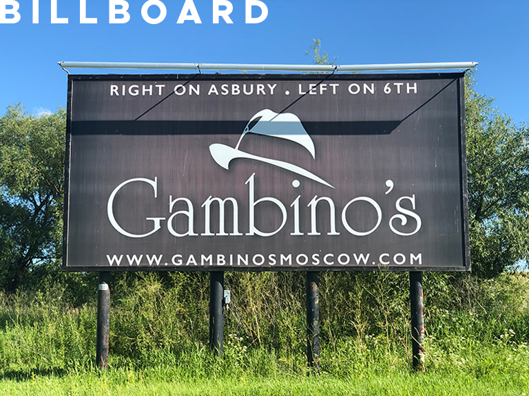 Gambino's billboard.