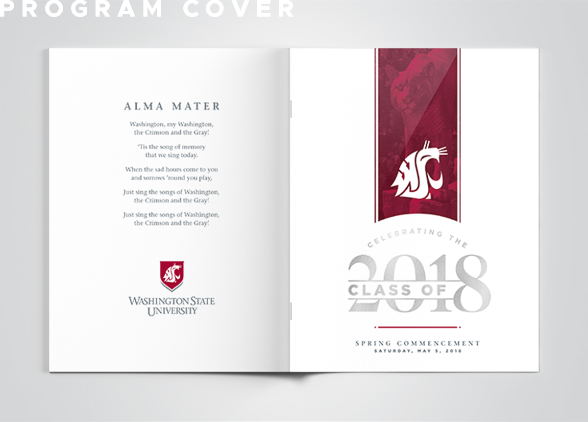 Commencement program cover.